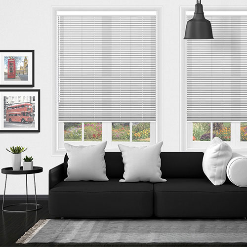Scandi White Linen Dimout V05 Lifestyle Pleated blinds