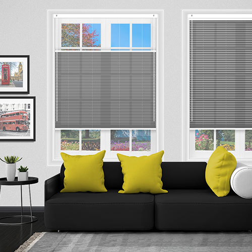 Astoria Slate Dimout V06 Lifestyle Pleated blinds