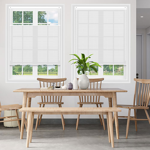 Bowery Blanc Dimout V06 Lifestyle Pleated blinds