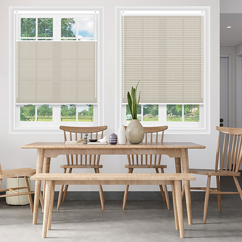 Bowery Cashmere Dimout V06 Lifestyle Pleated blinds