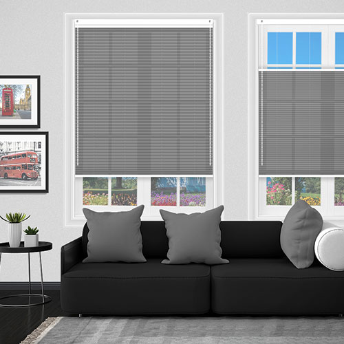 Bowery Pewter Dimout V06 Lifestyle Pleated blinds