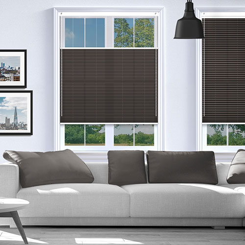 Kana Chocolate Dimout V06 Lifestyle Pleated blinds