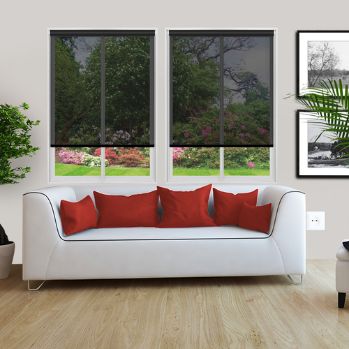 Voile Charcoal Noir Lifestyle Roller blinds