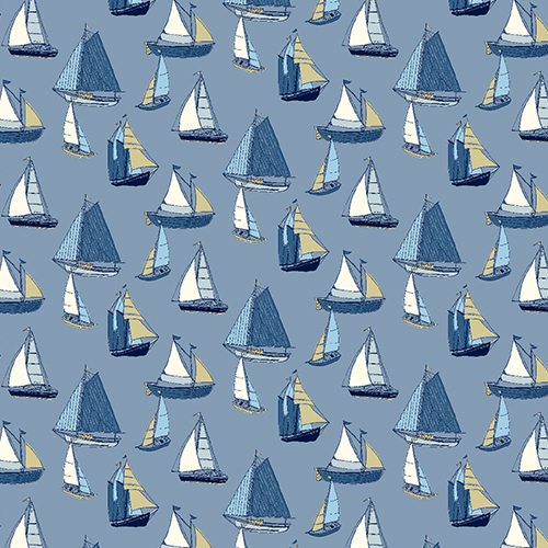 Sailboat Blue Roller blinds