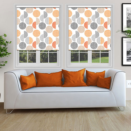 Wimbourne Orange Lifestyle Roller blinds