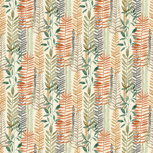 Botanic Rust with Cassette Roller blinds
