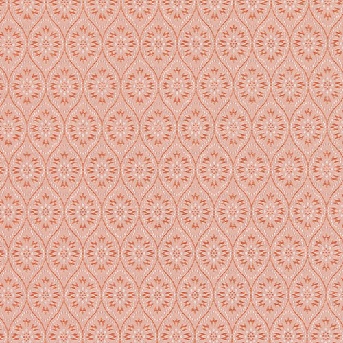 Paige Tangerine with Cassette Roller blinds