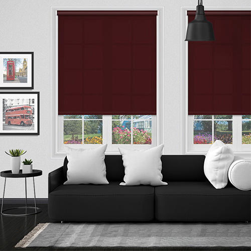 Polaris Burgundy Dimout Lifestyle Roller blinds