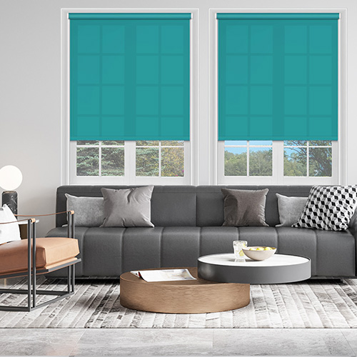 Polaris Teal Dimout Lifestyle Roller blinds