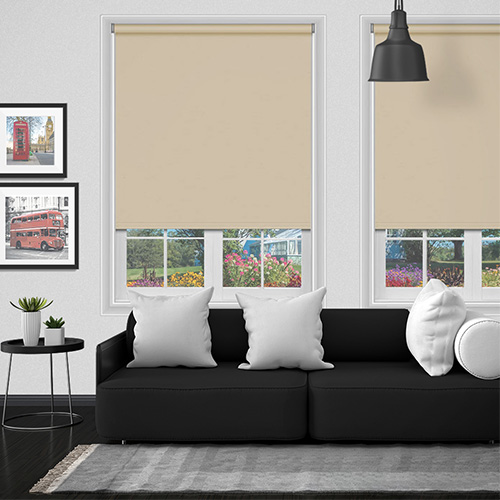 Bella Beige Prime Blackout Lifestyle Roller blinds