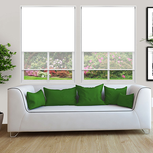 Double Roller Bright White & Pure Voile Lifestyle Roller blinds