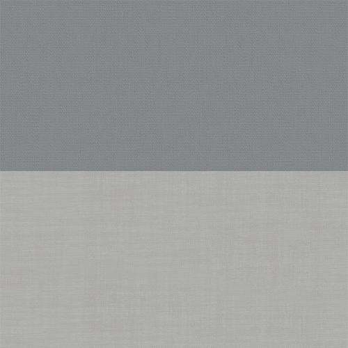 Double Roller Bullet & Dark Grey Voile Roller blinds