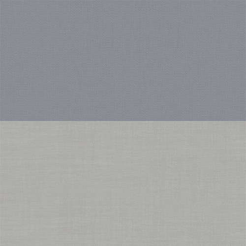 Double Roller Gable & Dark Grey Voile Roller blinds