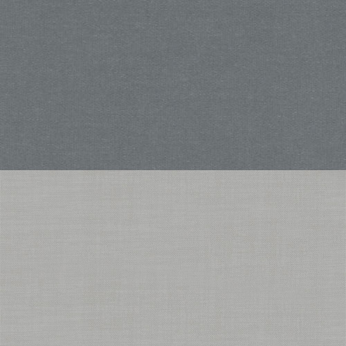 Double Roller Rock & Dark Grey Voile Roller blinds