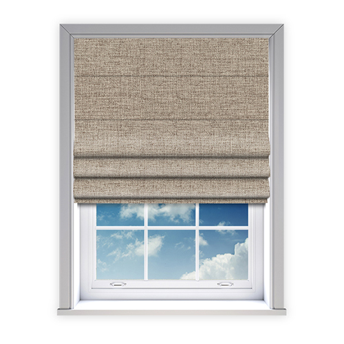 Hartley Taupe Blockout Lifestyle Roman blinds