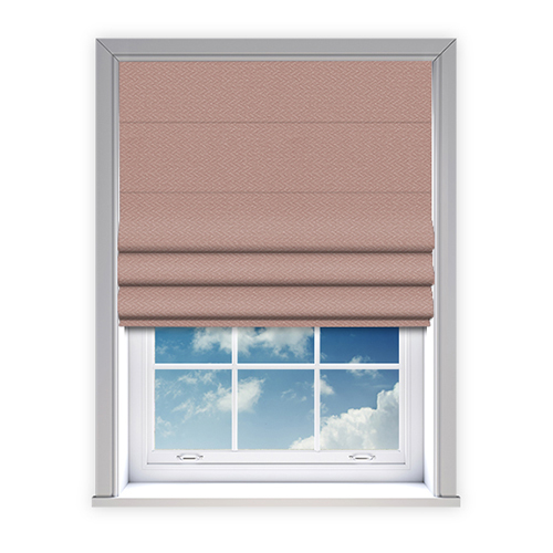 Juno Blush Blockout Lifestyle Roman blinds