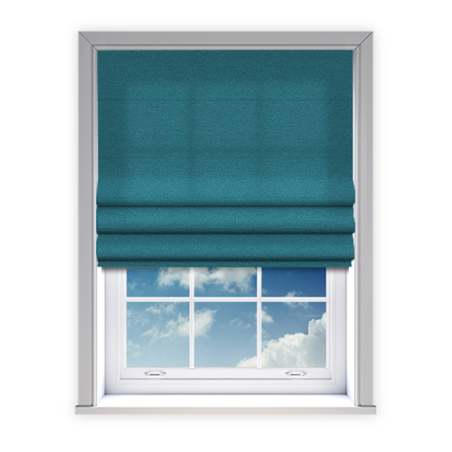 Oxley Teal Lifestyle Roman blinds