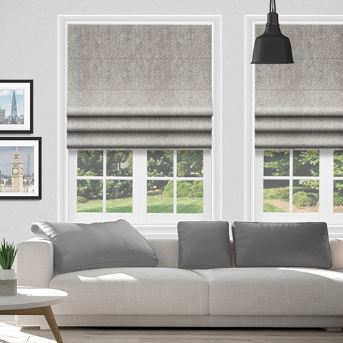 Glamour Silver Lifestyle Roman blinds