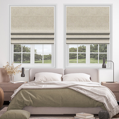 Hadleigh Natural Lifestyle Roman blinds
