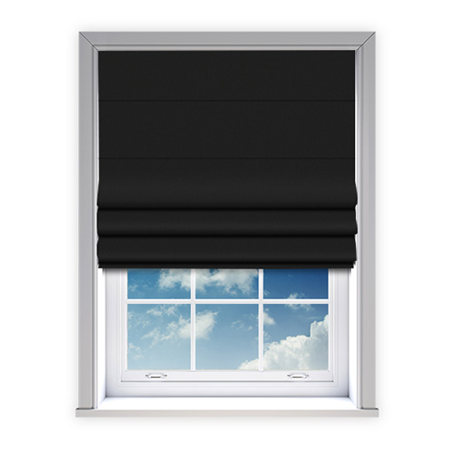 Haven Ebony Lifestyle Roman blinds