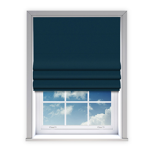 Haven Indigo Lifestyle Roman blinds