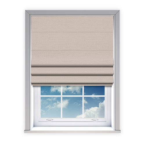 Lumi Champagne Lifestyle Roman blinds