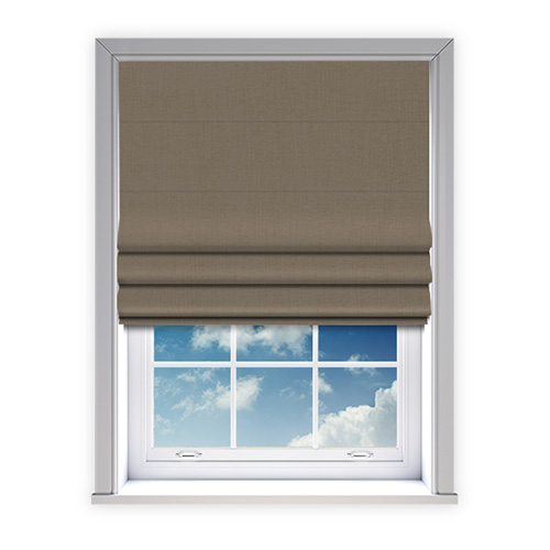 Ortega Hessian Lifestyle Roman blinds