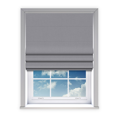 Ortega Silver Lifestyle Roman blinds