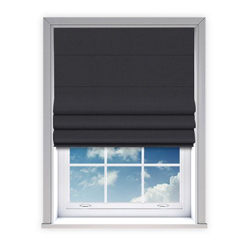 Ortega Smoke Lifestyle Roman blinds