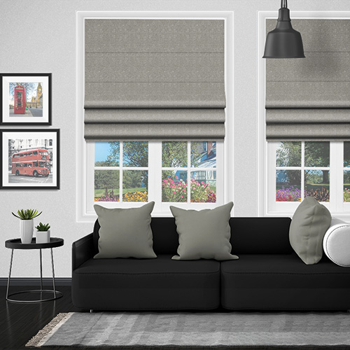 Serpa Charcoal Lifestyle Roman blinds