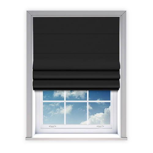 Trace Ebony Lifestyle Roman blinds