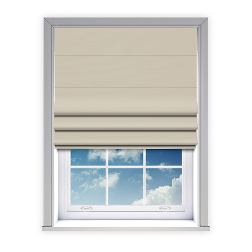 Trace Oyster Lifestyle Roman blinds
