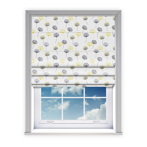 Calista Citrus Lifestyle Roman blinds