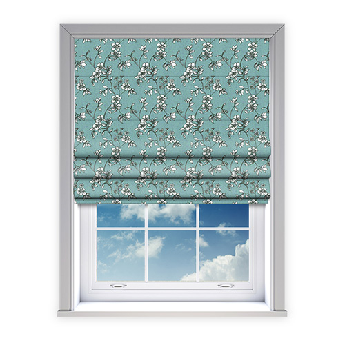 Flores Mineral Lifestyle Roman blinds