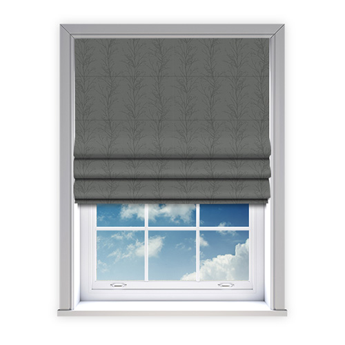 Treviso Graphite Lifestyle Roman blinds