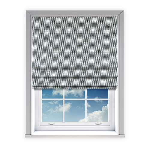 Vista Indigo Lifestyle Roman blinds