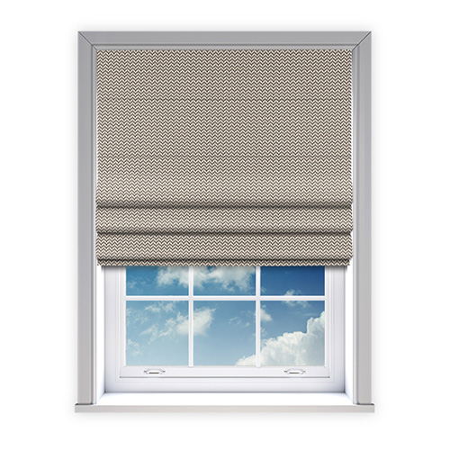 Vista Smoke Lifestyle Roman blinds