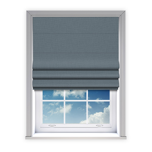 Lora Steel Lifestyle Roman blinds