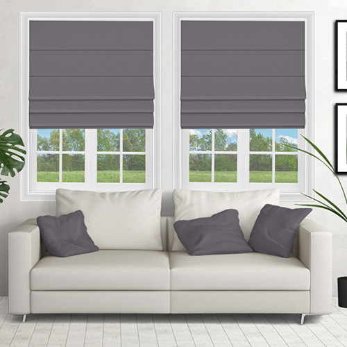 Veuve Grey Lifestyle Roman blinds