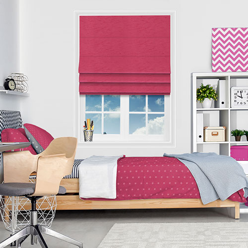 Ambience Hot Pink Lifestyle Roman blinds