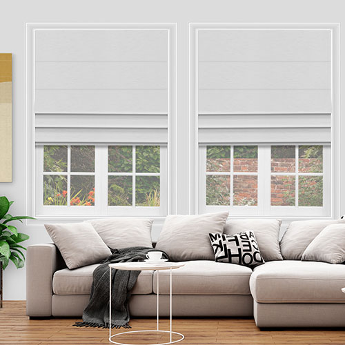 Ambience Ice White Lifestyle Roman blinds