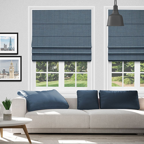 Linaria Blue Lifestyle Roman blinds