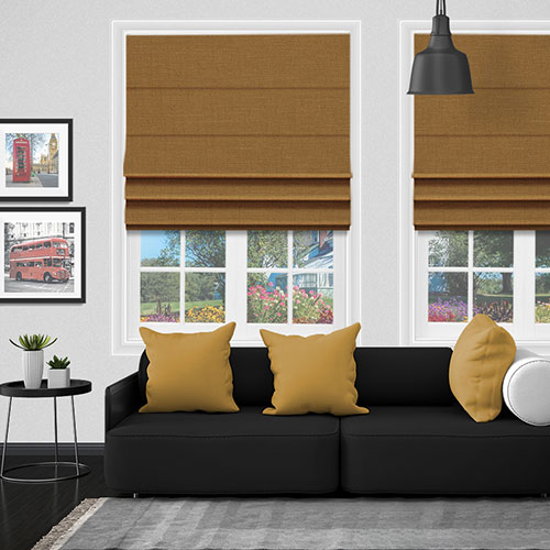 Linaria Gold Lifestyle Roman blinds