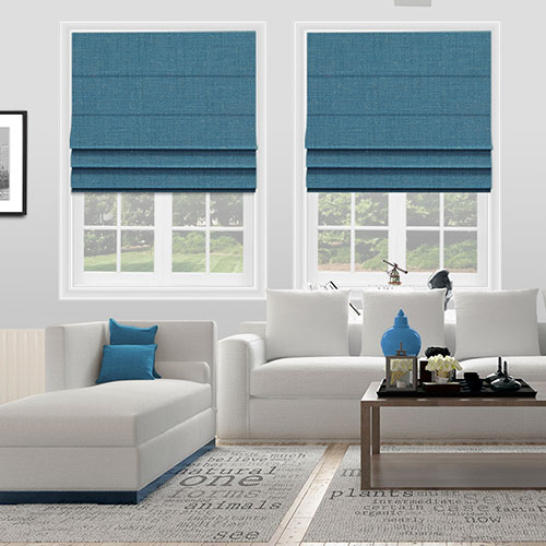 Linaria Teal Lifestyle Roman blinds