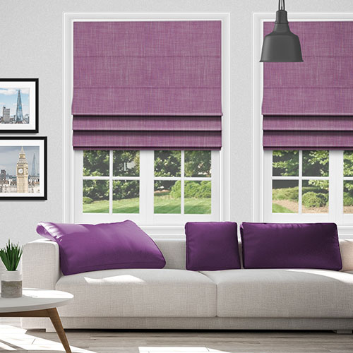 Novara Purple Haze Lifestyle Roman blinds