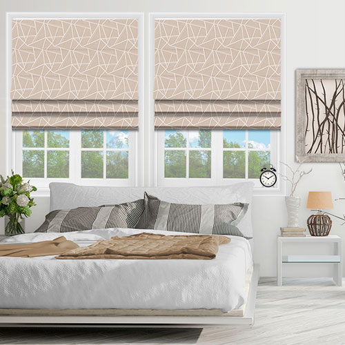 Perspective Blush Lifestyle Roman blinds