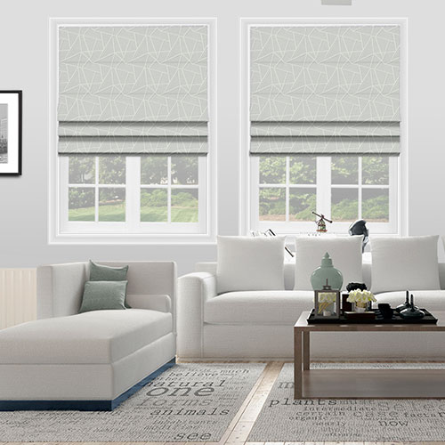 Perspective Mineral Lifestyle Roman blinds