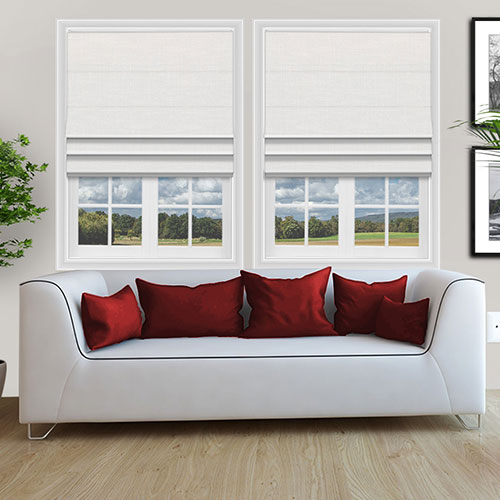 Newcombe Ice White Lifestyle Roman blinds