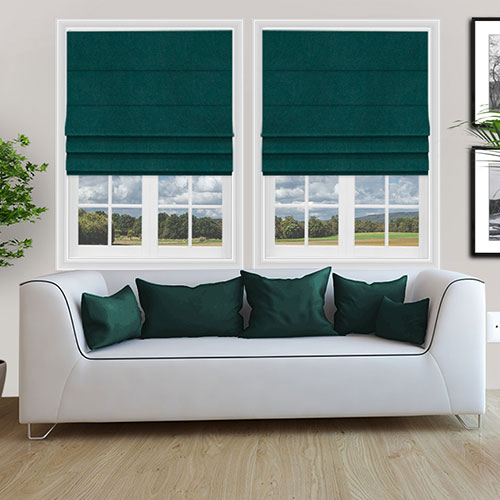 Hampton Emerald Lifestyle Roman blinds