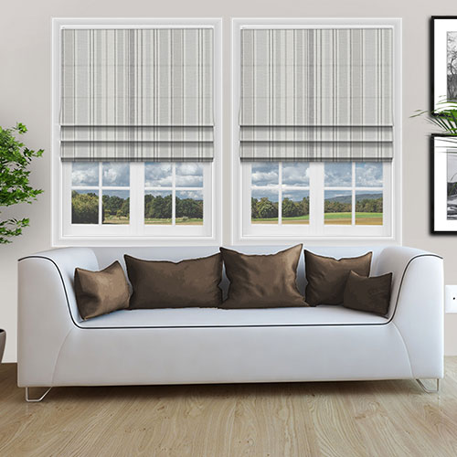 Stamford Silver Lifestyle Roman blinds